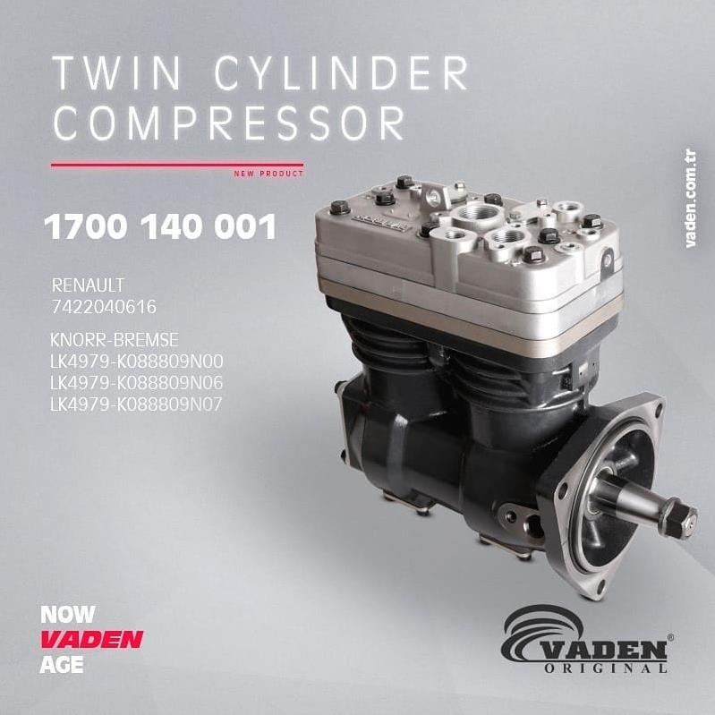 RENAULT T EURO 6 KOMPRESOR ÇİFT KAFA 7422040616 - TIR YEDEK PARÇA