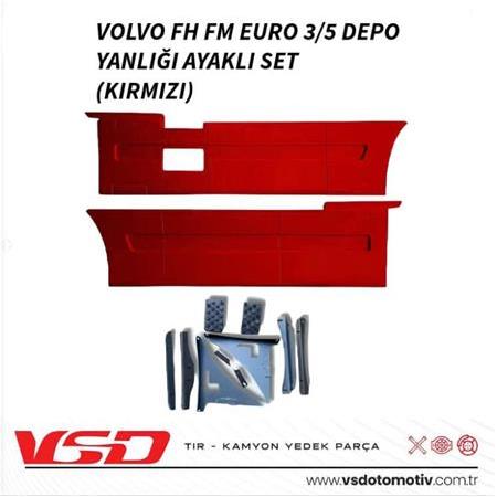 VOLVO FH FM EURO 3/5 DEPO YANLIĞI AYAKLI SET (KIRMIZI) VSD122