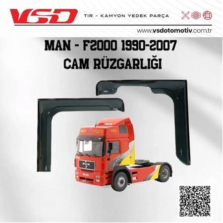 MAN F 2000 1990-2007  CAM RÜZGARLIĞI