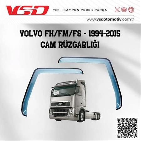VOLVO  FH FM FS 1994-2015 CAM RÜZGARLIĞI