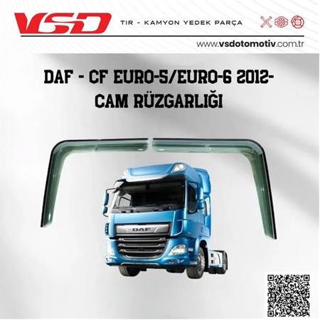 DAF CF EURO 5 - EURO 6  2012 CAM RÜZGARLIĞI