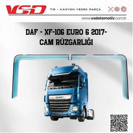 DAF XF 106 EURO 6 2017 CAM RÜZGARLIĞI